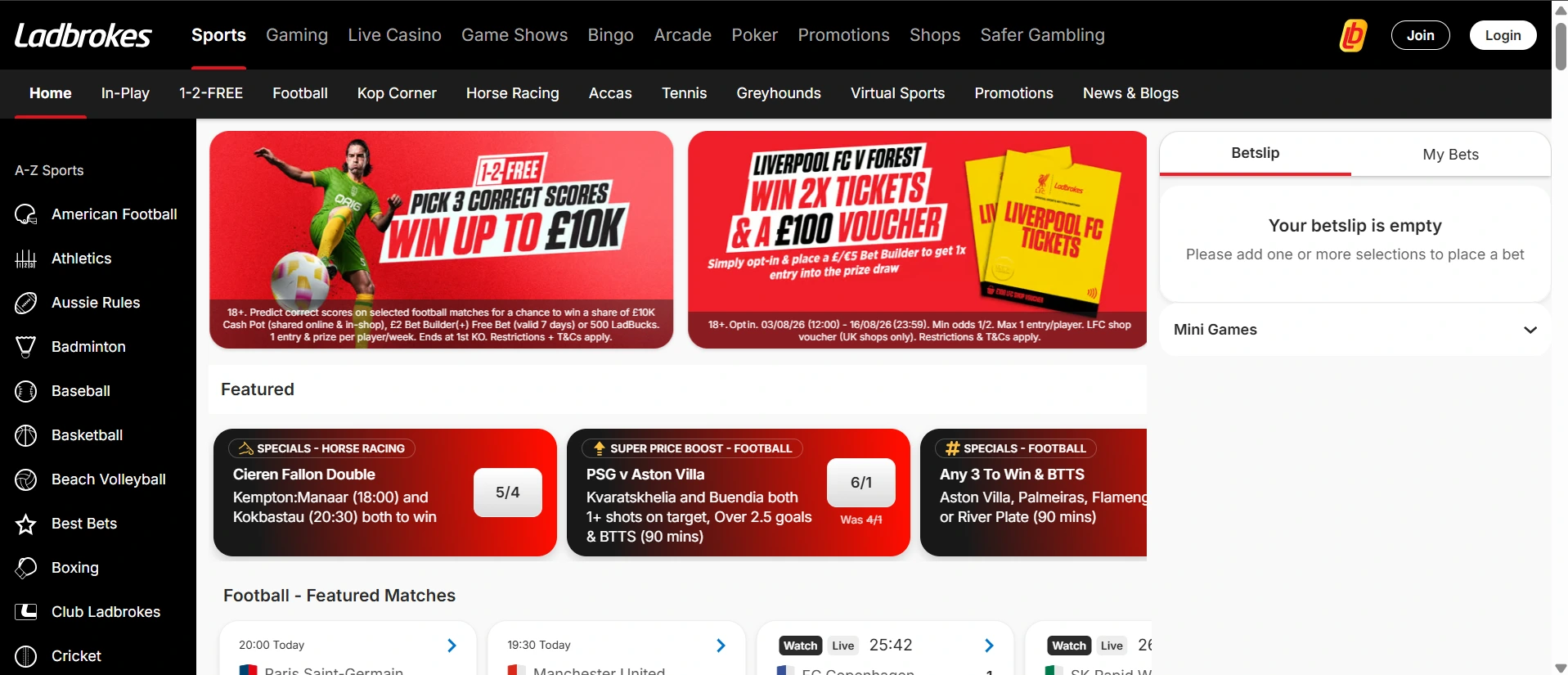 Ladbrokes kasinosivusto